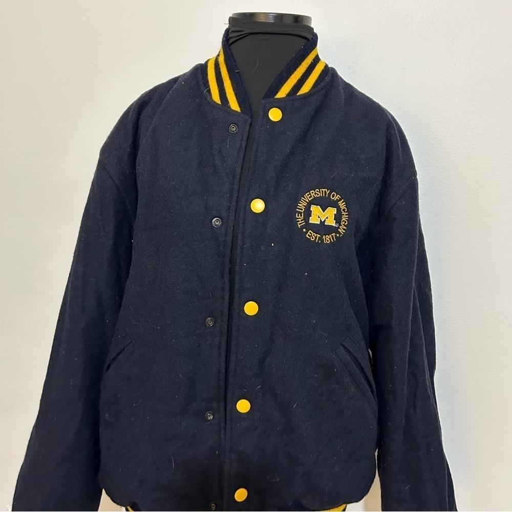 Vintage 90S, University of Michigan, varsity reversible jacket, coat size xl